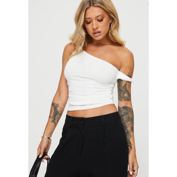 Princess polly messenger one shoulder tank - size 2 - Picture 2 of 7